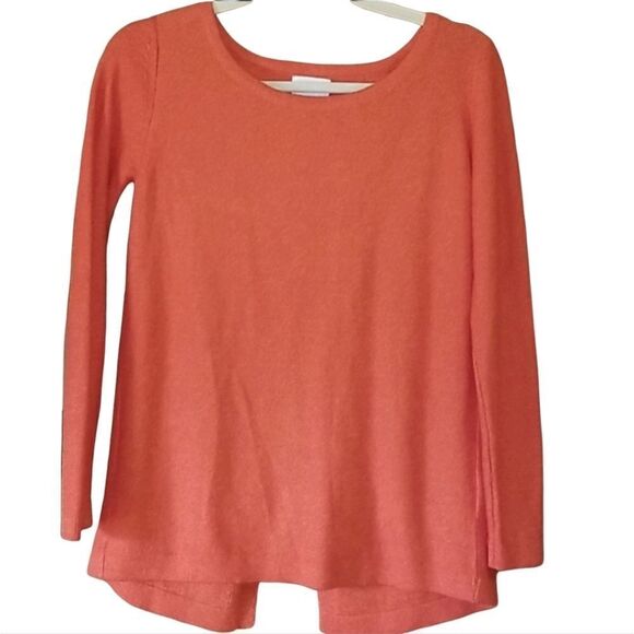 OLD Navy Women's Split-back Tangerine Knit Sweater - Picture 1 of 4